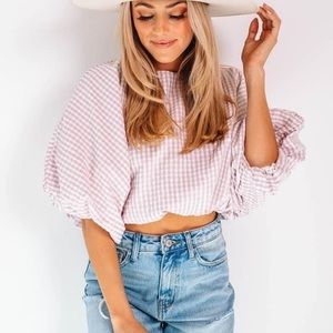 Impeccable Pig Gingham Bubble top